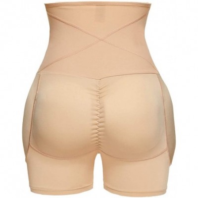 Shapewear Women Seamless Shapewear Hi-Waist Tummy Control Thigh Slimmer Body Shaper Trainer Panty - C Khaki - C8195NHQ62O