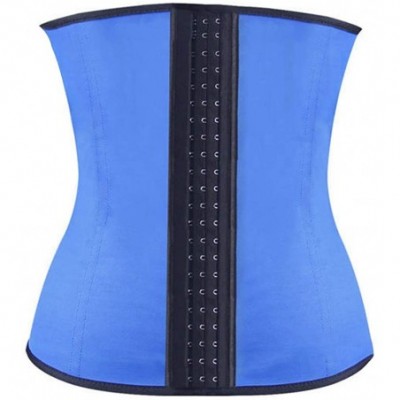 Bustiers & Corsets Women Shaping Steel Skeleton Underwear Motion Belt Waist Corset and Body Corsets - Blue - CT18S9YE5HT