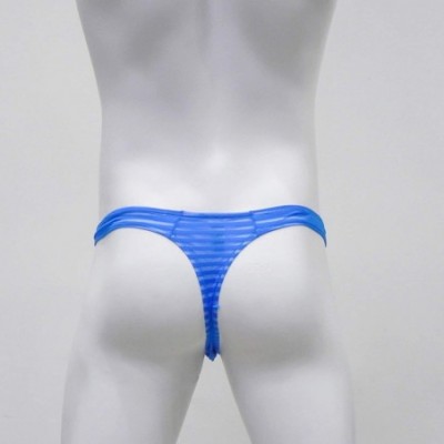 G-Strings & Thongs Thong Bikini Pouch Underwear Transparent Underpants Striped Thongs T-Back Cueca Jockstrap Panties Mens Bri...