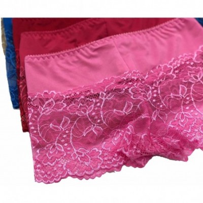 Panties 12 Pack of Women's Regular & Plus Size Lace Boyshort Panties Panty Underwear - 1352829 - CM18O47N4KE