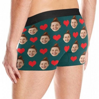 Boxers Custom Face Boxers This Belongs to Me Red Hearts Watermelon Red Personalized Face Briefs Underwear for Men - Multi 10 ...