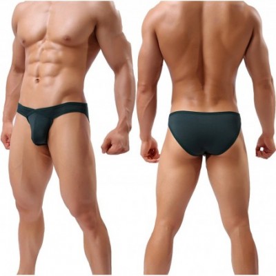 Briefs Men's Briefs Micro Mesh Breathable Sexy Bulge Bikini Underwear - Muti05-5pack - CD187INONN4