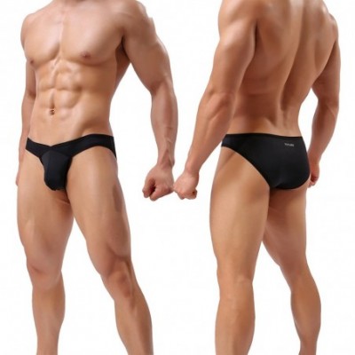 Briefs Men's Briefs Micro Mesh Breathable Sexy Bulge Bikini Underwear - Muti05-5pack - CD187INONN4