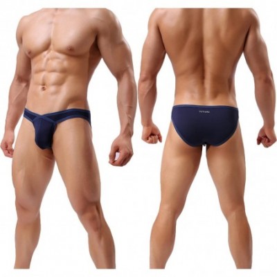 Briefs Men's Briefs Micro Mesh Breathable Sexy Bulge Bikini Underwear - Muti05-5pack - CD187INONN4