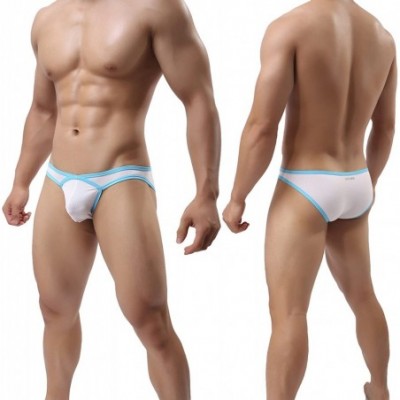 Briefs Men's Briefs Micro Mesh Breathable Sexy Bulge Bikini Underwear - Muti05-5pack - CD187INONN4