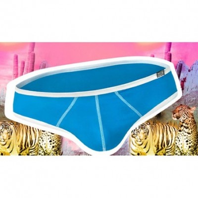 G-Strings & Thongs Breathable Boxer Briefs Sexy Low Rise Pouch Men G-Strings Thong - Blue - C918WYWXNDX