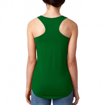 Camisoles & Tanks Established 1977 Womens Racerback Tank Top - Kelly Green - CT18863H722