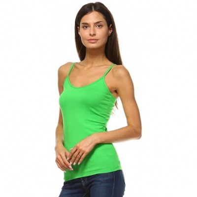 Camisoles & Tanks Camisole Single Piece Forest Green Large - C8186LZ3982