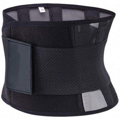 Bustiers & Corsets Unisex Waist Trainer Belt Exercise Girdle Waist Cincher Trimmer Workout Sauna Belt - Black - C0192M5ONU2