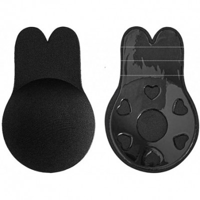 Bras Magic Beauty Instant Breast Lift Nipplecovers Reusable Silicone Bra - Black - C918TQU27AT