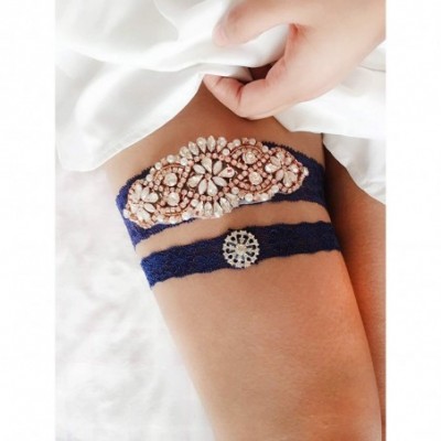 Garters & Garter Belts 2019 Sexy Lace Wedding Garters for Bride Party Prom Garter Set 2 Pcs - 10-rose Gold - CI18H9HCUZT