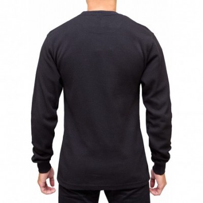 Thermal Underwear Men's Heavyweight Long Sleeve Thermal Crew Neck Top - Dkgray - CR1205NH6L9