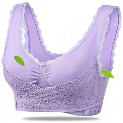 Bras Instacomfort Wireless Lace Liftbra - Purple+sky Blue+pink（3pcs） - CN1989QW5LK