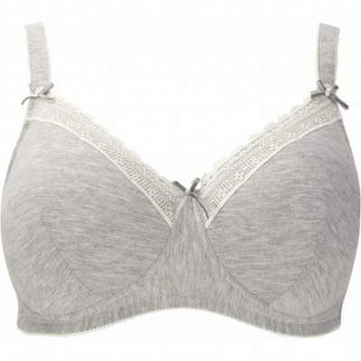 Bras Women's Caress Chloe Bilateral Pocketed Bra - Grey/Cream - C711CYTAMN1