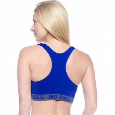 Bras Barbra's Regular & Plus Size Wirefree Racerback Bras with Removable Pads - 6pack "No Excuses" - C012MZ1ZJ75