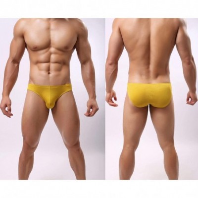 Briefs Men's Modal Bikini Underwear Bulge Briefs Low Rise - 9-pack - C918HWD23K7