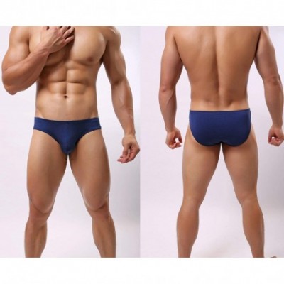 Briefs Men's Modal Bikini Underwear Bulge Briefs Low Rise - 9-pack - C918HWD23K7