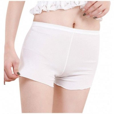 Bustiers & Corsets Woman Solid Lace Hot Pants Shorts Underwear Clothes Outfits - White - CZ196U3CIID