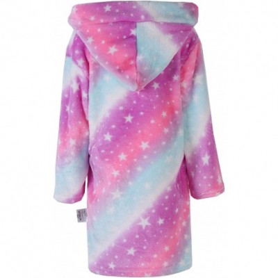 Robes Kids Boys Girls & Women's Fleece Robe- 2 Years - Women XL - Pink Stars - CI18XLDLRGD