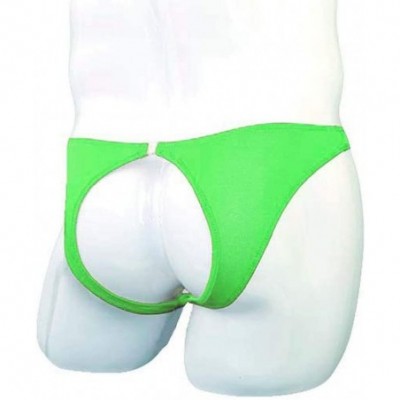 G-Strings & Thongs Mens Thong Underwear Sexy Man Thong Butt-Flaunting Mens G-String T-Back - Green - CW195A6STZL