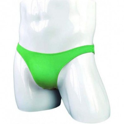 G-Strings & Thongs Mens Thong Underwear Sexy Man Thong Butt-Flaunting Mens G-String T-Back - Green - CW195A6STZL