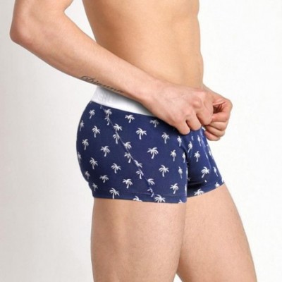 Boxer Briefs Mens Underwear- Pink Heroes Blue Ocean Boxer Underpants Knickers Briefs Shorts - Navy - C718GWZK3RC