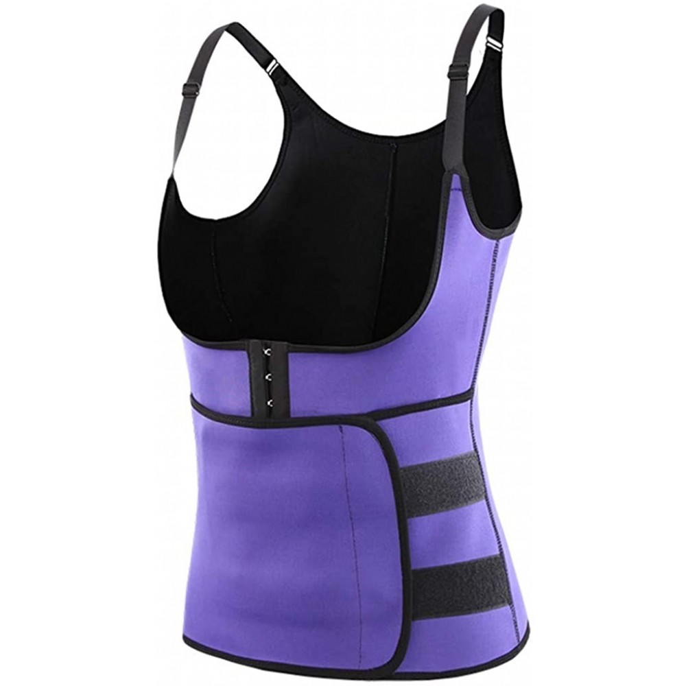 Shapewear Waist Trainer For Women Sexy Fitness Corset Sport Body Shaper Vest Women Waist Trainer Workout Slimming - Purple - ...