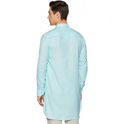 Sleep Tops Mens Cotton Pathani Kurta - CA18WG96L7G