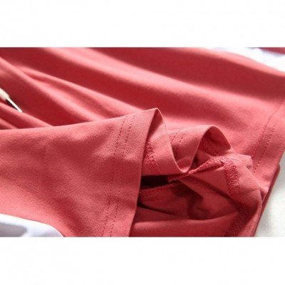 Bottoms Womens Pajama Shorts Lounge Yoga Shorts Pajama Bottoms with Pockets - D-red - CD190L8200U