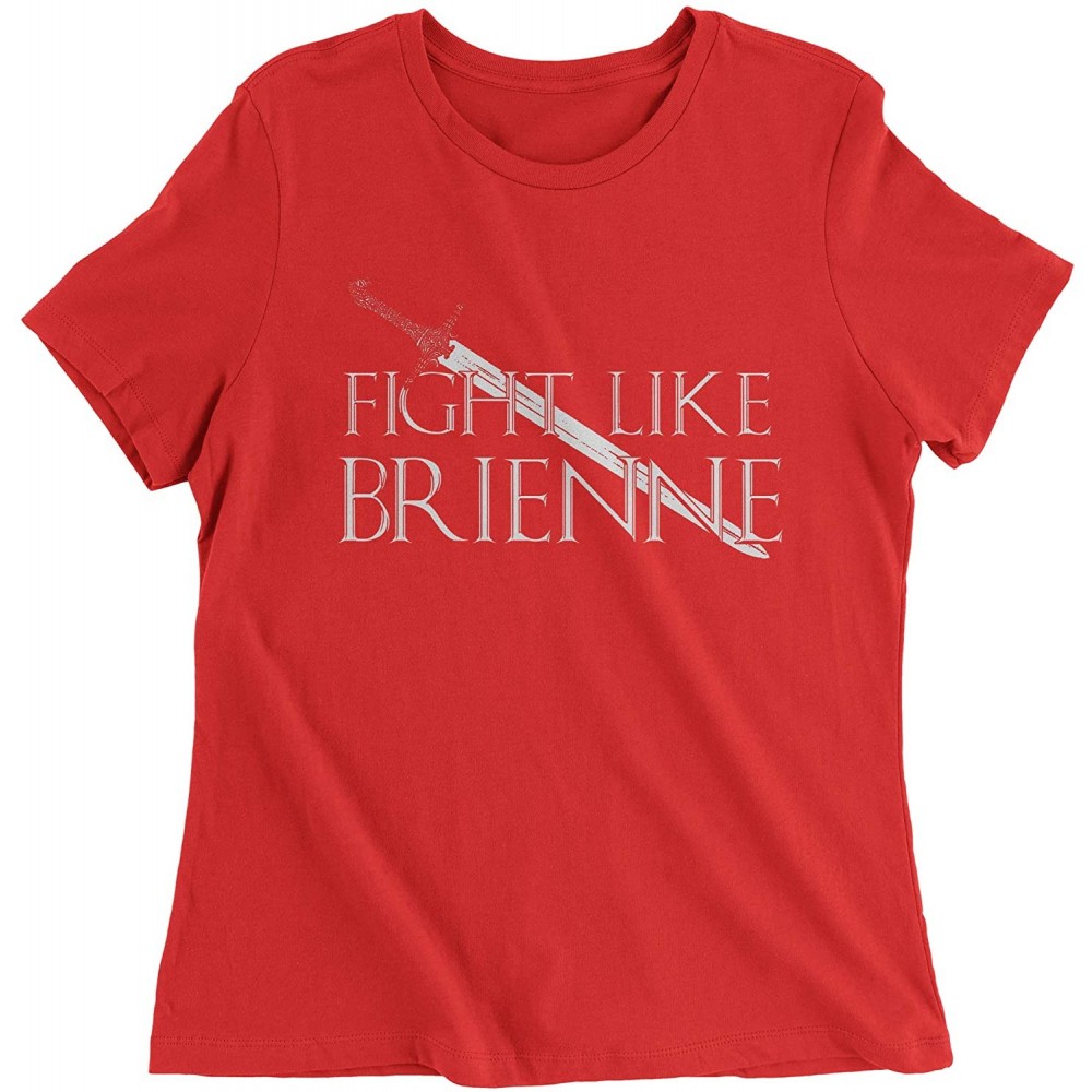 Camisoles & Tanks Fight Like Brienne Thrones Womens T-Shirt - Red - CR18S22C895