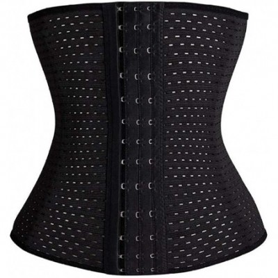 Shapewear Womens Zipper Vest Body Shaper Slimming Waist Trainer Cincher Underbust Corset - Black - CR18RS52R47