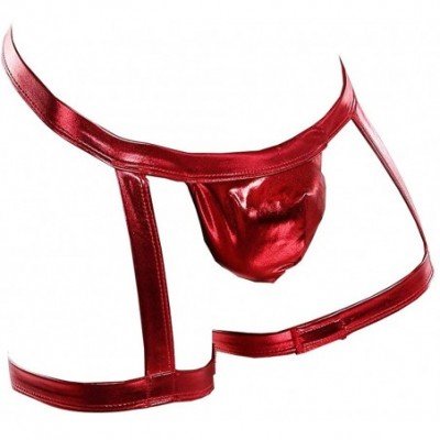 G-Strings & Thongs Punisher G-String Strap Micro Pouch Mens Fashionable Underwear - Red - CZ19DIC80T0