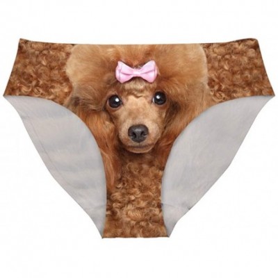 Panties Women Underwear Briefs Animal Dog Cat Pattern Print Breathable Hipster Panty - Dog - CA18CI2CD8R