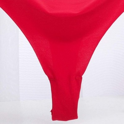 Bustiers & Corsets New Ultra-Thin Women Seamless Traceless Sexy Lingerie Underwear Panties Briefs - Wine - C918S4YKHOS