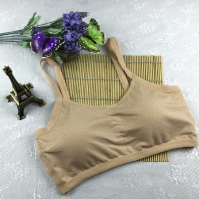 Bustiers & Corsets Vest 2020 Summer Yoga Womens-Wrap Chest Lady Sports Athletic Solid Strap Tops Bra - Khaki3345 - C418RWYQROU