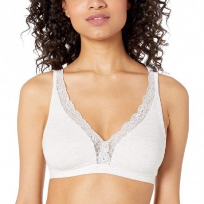 Bras Women's Cotton Lace Soft Cup - Ceramic Melange - C518HHGYSZA