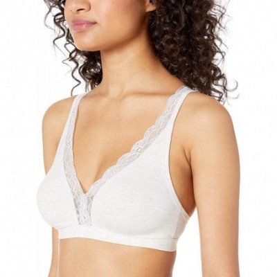 Bras Women's Cotton Lace Soft Cup - Ceramic Melange - C518HHGYSZA