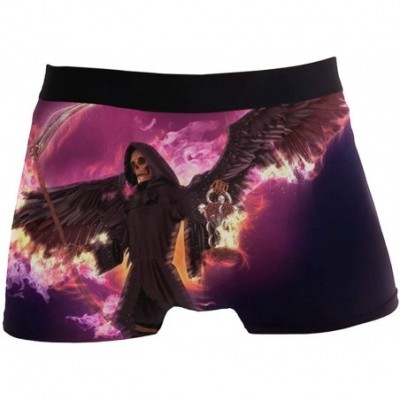 Boxer Briefs Mens Boxer Briefs Underwear Breathable Pouch Soft Underwear - 3d Fantasy Abstract Angel of Death - C918ARLMXYD