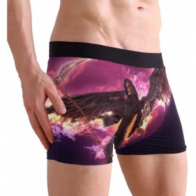 Boxer Briefs Mens Boxer Briefs Underwear Breathable Pouch Soft Underwear - 3d Fantasy Abstract Angel of Death - C918ARLMXYD