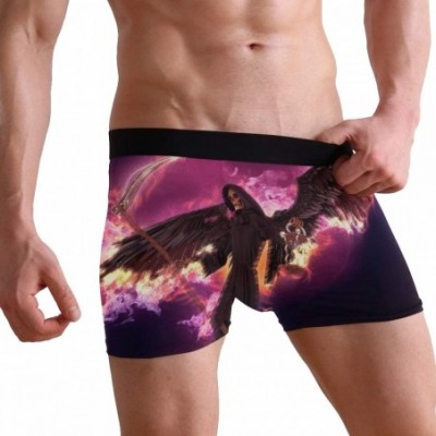 Boxer Briefs Mens Boxer Briefs Underwear Breathable Pouch Soft Underwear - 3d Fantasy Abstract Angel of Death - C918ARLMXYD