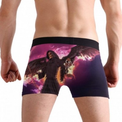 Boxer Briefs Mens Boxer Briefs Underwear Breathable Pouch Soft Underwear - 3d Fantasy Abstract Angel of Death - C918ARLMXYD