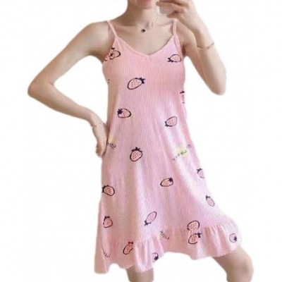 Nightgowns & Sleepshirts Women's Sleep Dress Camisole Loungewear Sexy Printing Nightgown - 14 - CZ19C4TUGTW