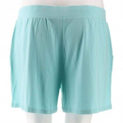 Bottoms Loungewear Cozy Knit Shorts Pockets A306954 - Seafoam - CR195UQERW4