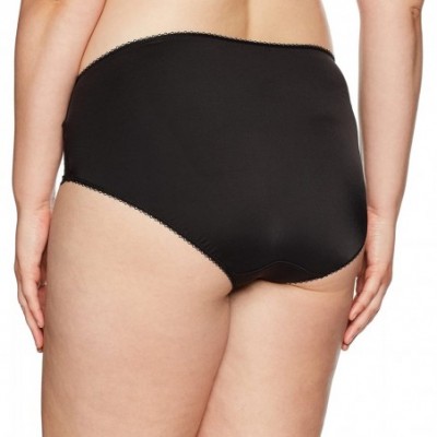 Panties Women's Plus Size Tia Brief - Black - C412O62R2NO