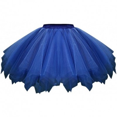 Bras Women's Tutu Christmas Tulle Skirt 50s Vintage Ballet Bubble Dance Skirts - Dark Blue - CY1942CRUHL