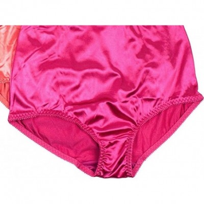 Panties Women's 6 Pack High Waist Cool Feel Brief Underwear Panties S-5xl - Silky Shiny - CA18I3QU87A