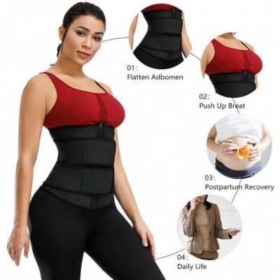 Bustiers & Corsets Women Waist Trainer Underbust Corset Trimmer Slimming Body Shaper - Black - CX18ZDIL7MU