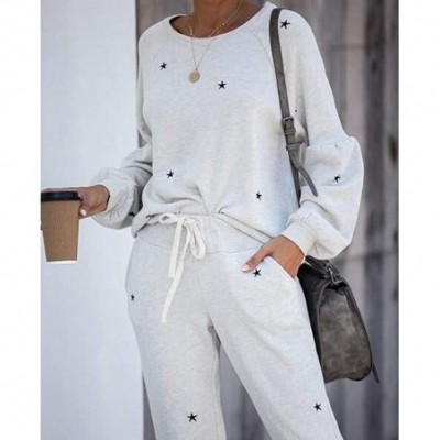 Sets Womens Pajama Sets Womens Pajama Sets Sweatsuit Long Sleeves Pullover Sleepwear Set Lounge Jogger Set Nightwear A - C819...