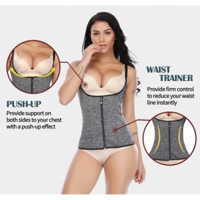 Shapewear Neoprene Sauna Waist Trainer Sweat Vest Weight Loss Body Shaper Workout Tank Tops Women - CE18I0TE5UG