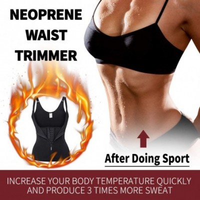 Shapewear Neoprene Sauna Waist Trainer Sweat Vest Weight Loss Body Shaper Workout Tank Tops Women - CE18I0TE5UG